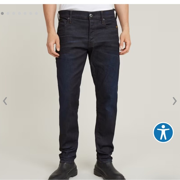 G-Star Men's Deep Blue Slim Jeans - Picture 1 of 6